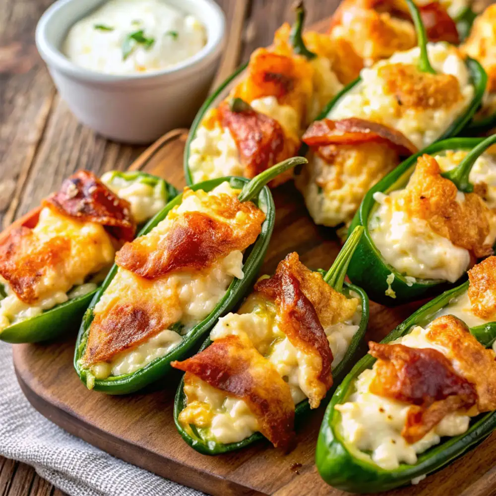 Jalapeño Poppers Recipe – Spicy, Cheesy, and Bacon-Wrapped