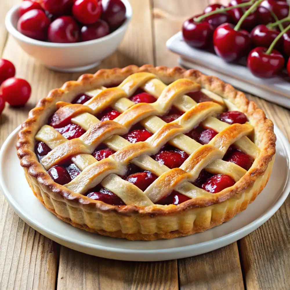 Classic Cherry Pie Pastry. Easy Homemade Cherry Pie