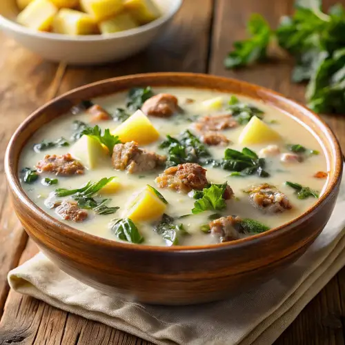 Zuppa Toscana - Creamy Italian Sausage and Potato Soup