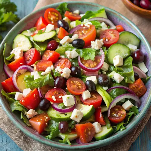 Greek Salad Recipe – Quick and Fresh Mediterranean Salad