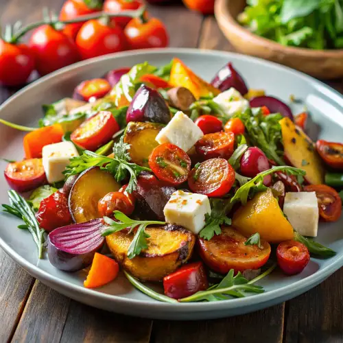 Roasted Vegetable Salad - Healthy, Easy and Delicious