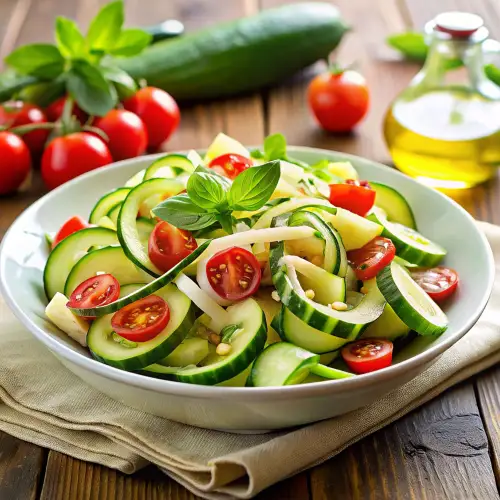 Fresh Zucchini Salad - Easy and Healthy