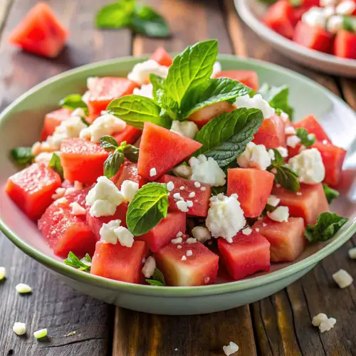 Refreshing Watermelon Salad - Easy and Healthy