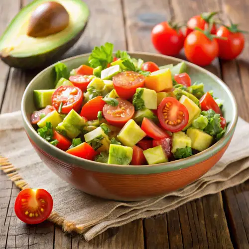 Fresh Avocado and Tomato Salad Recipe