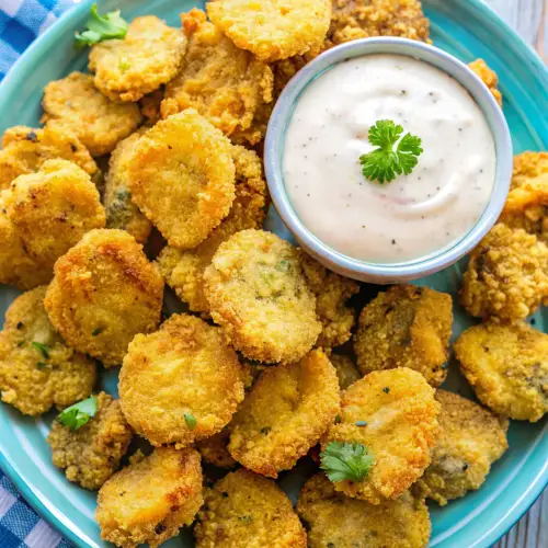 Crispy Fried Pickles. Easy Southern Snack